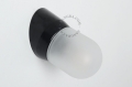 Czarna bakelitowa lampa ścienna ze szklanym kloszem - Ø 9,5 cm light.069.wa.b.glass001 Zangra rózne warianty  