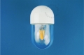 Zewnętrzna lub łazienkowa biała porcelanowa lampa ścienna Agnes agnes.w.glass001 Zangra różne warianty 