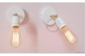 Czarna lub biała porcelanowa regulowana lampa ścienna light.036.042.b ZANGRA różne warianty 