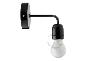 Porcealnowa czarna lampa Zangra różne warianty