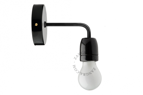 Porcealnowa czarna lampa Zangra różne warianty