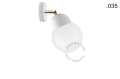 Lampa porcelana ze szklanym kloszem light.036.029.w. Zangra różne warianty 