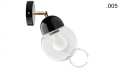 Lampa porcelana ze szklanym kloszem light.036.029.b.glassxx Zangra różne warianty  