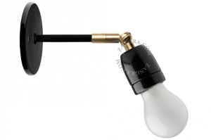 Regulowana lampa ścienna w czarnej lub białej porcelanie light.036.008.b Zangra różne warianty 