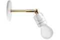 Regulowana lampa ścienna w czarnej lub białej porcelanie light.036.008.b Zangra różne warianty 