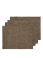 Podkładki Gather Sand/Black Zestaw 4 Sztuk