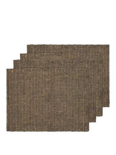 Podkładki Gather Sand/Black Zestaw 4 Sztuk