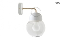 Lampa ścienna porcelana ze szklanym kloszem light.039.015.w.go.glass004 Zangra różne warianty 