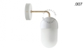 Lampa ścienna porcelana ze szklanym kloszem light.039.015.w.go.glass004 Zangra różne warianty 