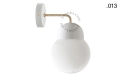 Lampa ścienna porcelana ze szklanym kloszem light.039.015.w.go.glass004 Zangra różne warianty 