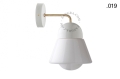 Lampa ścienna porcelana ze szklanym kloszem light.039.015.w.go.glass004 Zangra różne warianty 