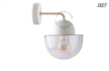 Lampa ścienna porcelana ze szklanym kloszem light.039.015.w.go.glass004 Zangra różne warianty 