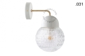 Lampa ścienna porcelana ze szklanym kloszem light.039.015.w.go.glass004 Zangra różne warianty 
