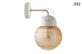 Lampa ścienna porcelana ze szklanym kloszem light.039.015.w.go.glass004 Zangra różne warianty 