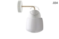 Lampa ścienna porcelana ze szklanym kloszem light.039.015.w.go.glass004 Zangra różne warianty 