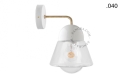 Lampa ścienna porcelana ze szklanym kloszem light.039.015.w.go.glass004 Zangra różne warianty 