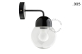 Lampa ścienna porcelana ze szklanym kloszem light.039.015.b.glass004 Zangra różne warianty