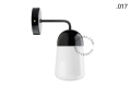 Lampa ścienna porcelana ze szklanym kloszem light.039.015.b.glass004 Zangra różne warianty