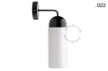 Lampa ścienna porcelana ze szklanym kloszem light.039.015.b.glass004 Zangra różne warianty