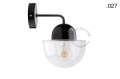 Lampa ścienna porcelana ze szklanym kloszem light.039.015.b.glass004 Zangra różne warianty