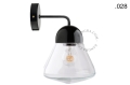 Lampa ścienna porcelana ze szklanym kloszem light.039.015.b.glass004 Zangra różne warianty