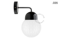 Lampa ścienna porcelana ze szklanym kloszem light.039.015.b.glass004 Zangra różne warianty