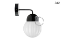 Lampa ścienna porcelana ze szklanym kloszem light.039.015.b.glass004 Zangra różne warianty