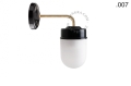 Lampa ścienna porcelana ze szklanym kloszem light.137.004.b.go.glass004 Zangra  różne warianty
