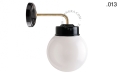 Lampa ścienna porcelana ze szklanym kloszem light.137.004.b.go.glass004 Zangra  różne warianty