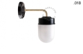 Lampa ścienna porcelana ze szklanym kloszem light.137.004.b.go.glass004 Zangra  różne warianty