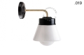Lampa ścienna porcelana ze szklanym kloszem light.137.004.b.go.glass004 Zangra  różne warianty