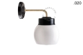 Lampa ścienna porcelana ze szklanym kloszem light.137.004.b.go.glass004 Zangra  różne warianty
