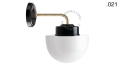 Lampa ścienna porcelana ze szklanym kloszem light.137.004.b.go.glass004 Zangra  różne warianty
