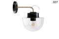 Lampa ścienna porcelana ze szklanym kloszem light.137.004.b.go.glass004 Zangra  różne warianty
