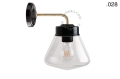 Lampa ścienna porcelana ze szklanym kloszem light.137.004.b.go.glass004 Zangra  różne warianty