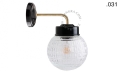 Lampa ścienna porcelana ze szklanym kloszem light.137.004.b.go.glass004 Zangra  różne warianty