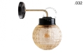 Lampa ścienna porcelana ze szklanym kloszem light.137.004.b.go.glass004 Zangra  różne warianty