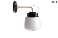 Lampa ścienna porcelana ze szklanym kloszem light.137.004.b.go.glass004 Zangra  różne warianty