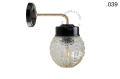 Lampa ścienna porcelana ze szklanym kloszem light.137.004.b.go.glass004 Zangra  różne warianty