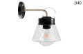 Lampa ścienna porcelana ze szklanym kloszem light.137.004.b.go.glass004 Zangra  różne warianty