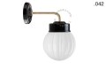 Lampa ścienna porcelana ze szklanym kloszem light.137.004.b.go.glass004 Zangra  różne warianty