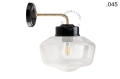 Lampa ścienna porcelana ze szklanym kloszem light.137.004.b.go.glass004 Zangra  różne warianty