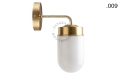 Lampa ścienna z mosiądzu ze szklanym kloszem light.136.004.go.glass004 Zangra różne warianty