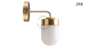 Lampa ścienna z mosiądzu ze szklanym kloszem light.136.004.go.glass004 Zangra różne warianty