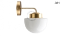 Lampa ścienna z mosiądzu ze szklanym kloszem light.136.004.go.glass004 Zangra różne warianty