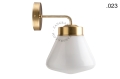 Lampa ścienna z mosiądzu ze szklanym kloszem light.136.004.go.glass004 Zangra różne warianty