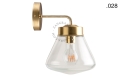 Lampa ścienna z mosiądzu ze szklanym kloszem light.136.004.go.glass004 Zangra różne warianty