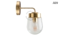 Lampa ścienna z mosiądzu ze szklanym kloszem light.136.004.go.glass004 Zangra różne warianty