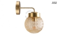 Lampa ścienna z mosiądzu ze szklanym kloszem light.136.004.go.glass004 Zangra różne warianty
