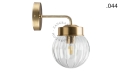 Lampa ścienna z mosiądzu ze szklanym kloszem light.136.004.go.glass004 Zangra różne warianty
